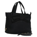 PRADA Hand Bag Nylon 2way Black Auth BA009-1