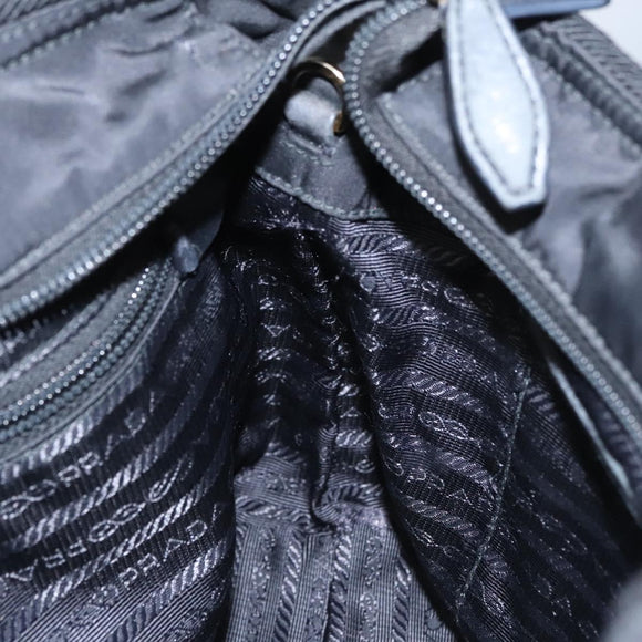 PRADA Hand Bag Nylon 2way Black Auth BA009