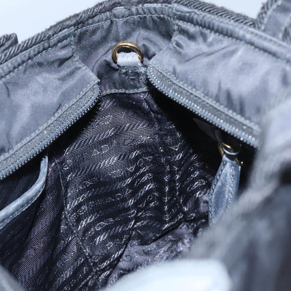 PRADA Hand Bag Nylon 2way Black Auth BA009