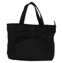 PRADA Hand Bag Nylon 2way Black Auth BA009-13