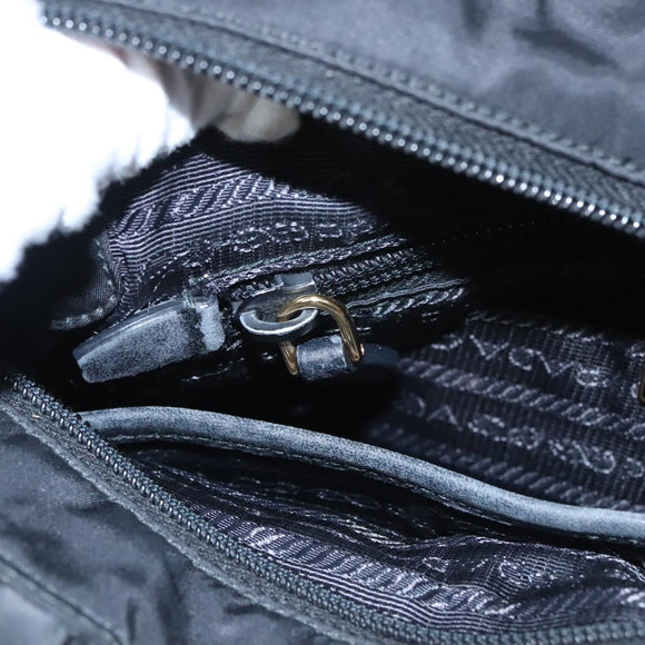 PRADA Hand Bag Nylon 2way Black Auth BA009