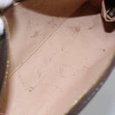 LOUIS VUITTON Monogram Trousse Demi Ronde Cosmetic Pouch M47520 LV Auth BA014-10