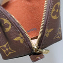 LOUIS VUITTON Monogram Trousse Demi Ronde Cosmetic Pouch M47520 LV Auth BA014-12