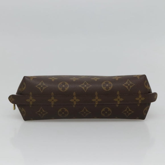 LOUIS VUITTON Monogram Trousse Demi Ronde Cosmetic Pouch M47520 LV Auth BA014