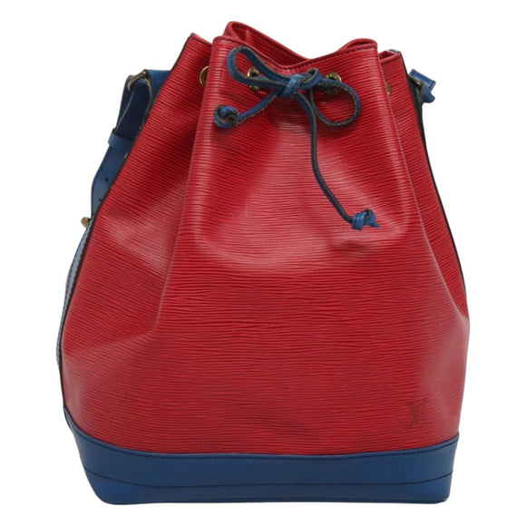 LOUIS VUITTON Epi Noe Shoulder Bag Bicolor Red Blue M44084 LV Auth BA021