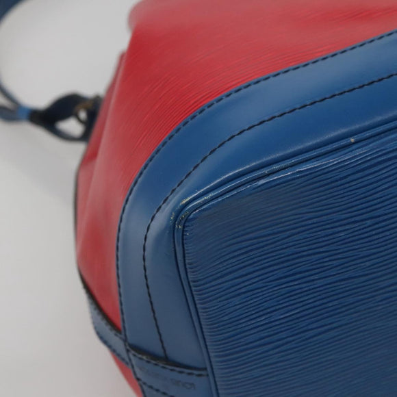 LOUIS VUITTON Epi Noe Shoulder Bag Bicolor Red Blue M44084 LV Auth BA021