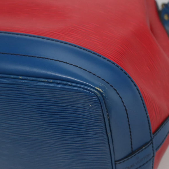 LOUIS VUITTON Epi Noe Shoulder Bag Bicolor Red Blue M44084 LV Auth BA021