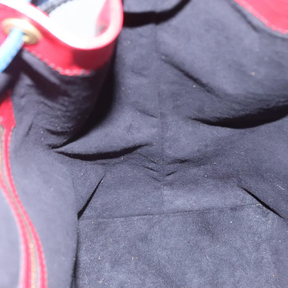 LOUIS VUITTON Epi Noe Shoulder Bag Bicolor Red Blue M44084 LV Auth BA021