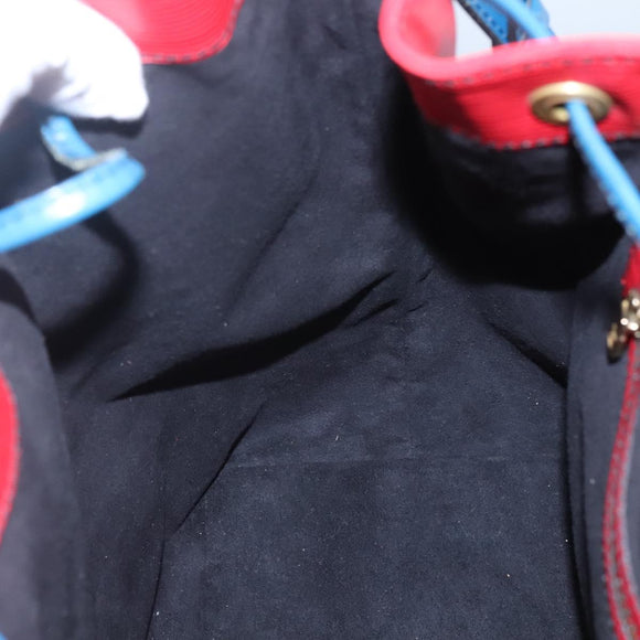 LOUIS VUITTON Epi Noe Shoulder Bag Bicolor Red Blue M44084 LV Auth BA021