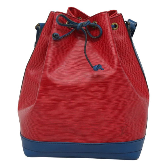 LOUIS VUITTON Epi Noe Shoulder Bag Bicolor Red Blue M44084 LV Auth BA021