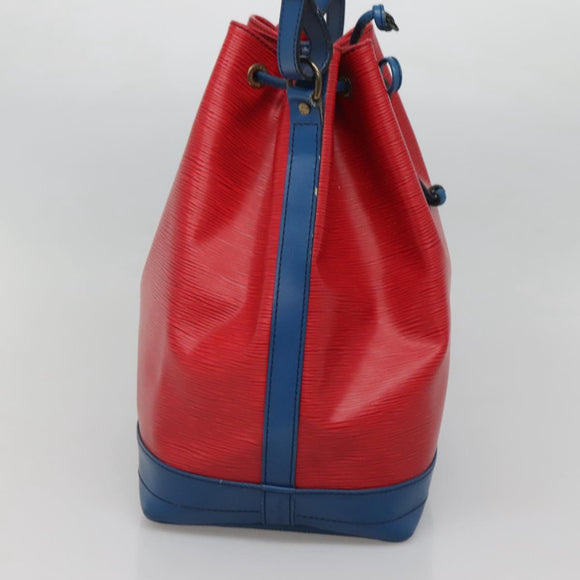 LOUIS VUITTON Epi Noe Shoulder Bag Bicolor Red Blue M44084 LV Auth BA021