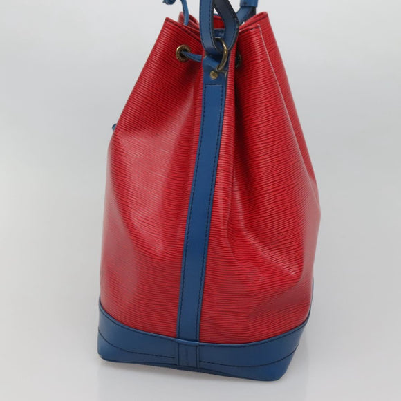 LOUIS VUITTON Epi Noe Shoulder Bag Bicolor Red Blue M44084 LV Auth BA021