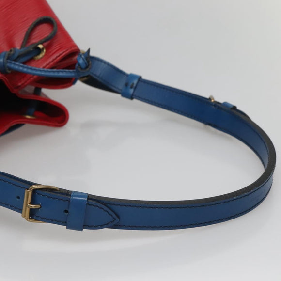 LOUIS VUITTON Epi Noe Shoulder Bag Bicolor Red Blue M44084 LV Auth BA021