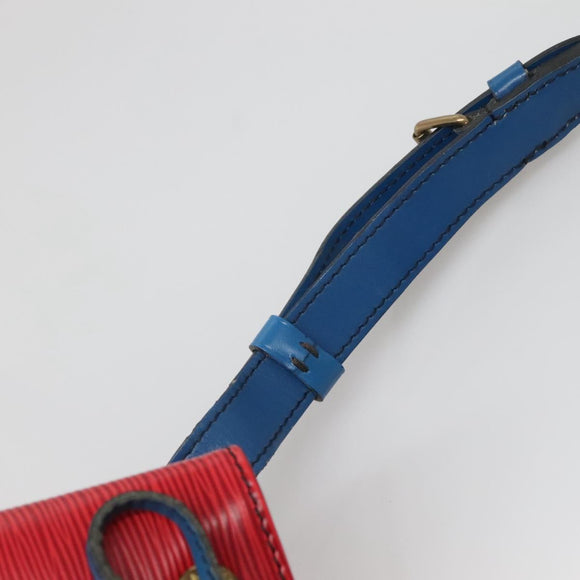 LOUIS VUITTON Epi Noe Shoulder Bag Bicolor Red Blue M44084 LV Auth BA021