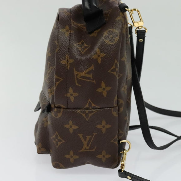 LOUIS VUITTON Monogram Palm Springs MINI Backpack M41562 LV Auth BA045
