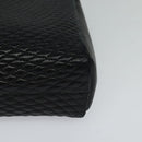 BALLY Hand Bag Leather Black Auth BA049-14