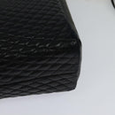 BALLY Hand Bag Leather Black Auth BA049-16