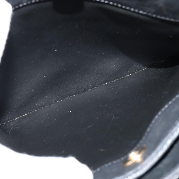 BALLY Hand Bag Leather Black Auth BA049