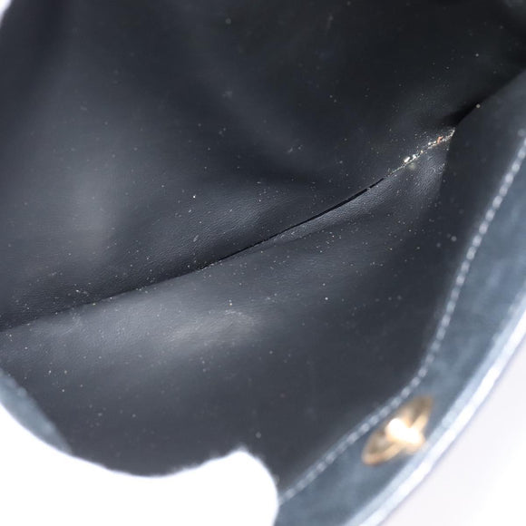 BALLY Hand Bag Leather Black Auth BA049