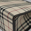 BURBERRY Nova Check Hand Bag Canvas Beige Brown Auth BA050-14