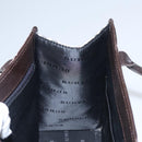 BURBERRY Nova Check Hand Bag Canvas Beige Brown Auth BA050-16