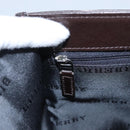 BURBERRY Nova Check Hand Bag Canvas Beige Brown Auth BA050-18