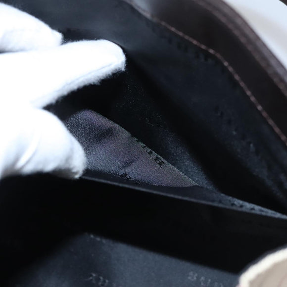 BURBERRY Nova Check Hand Bag Canvas Beige Brown Auth BA050