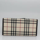 BURBERRY Nova Check Hand Bag Canvas Beige Brown Auth BA050-9