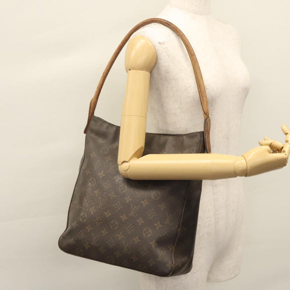LOUIS VUITTON Monogram Looping GM Shoulder Bag M51145 LV Auth BA051