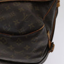 LOUIS VUITTON Monogram Saumur 35 Shoulder Bag M42254 LV Auth BA055-10