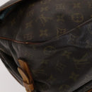 LOUIS VUITTON Monogram Saumur 35 Shoulder Bag M42254 LV Auth BA055-13
