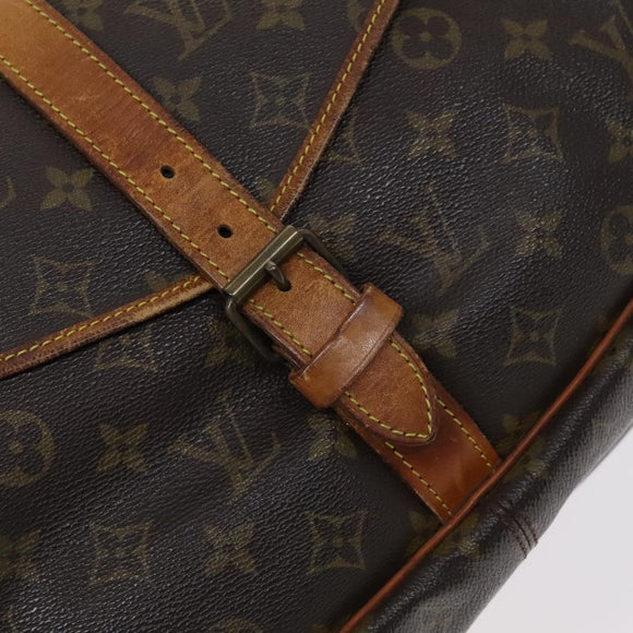 LOUIS VUITTON Monogram Saumur 35 Shoulder Bag M42254 LV Auth BA055