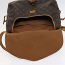 LOUIS VUITTON Monogram Saumur 35 Shoulder Bag M42254 LV Auth BA055-22