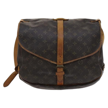 LOUIS VUITTON Monogram Saumur 35 Shoulder Bag M42254 LV Auth BA055 - 0
