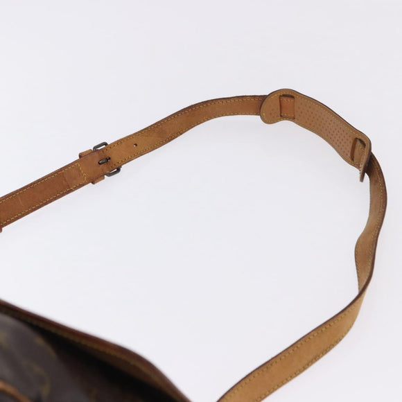 LOUIS VUITTON Monogram Saumur 35 Shoulder Bag M42254 LV Auth BA055