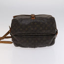 LOUIS VUITTON Monogram Saumur 35 Shoulder Bag M42254 LV Auth BA055-9