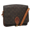 LOUIS VUITTON Monogram Cartouchiere MM Shoulder Bag M51253 LV Auth BA061-1