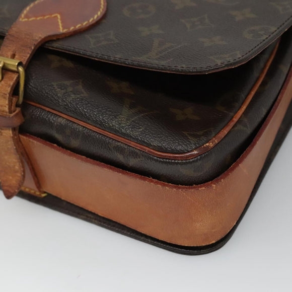 LOUIS VUITTON Monogram Cartouchiere MM Shoulder Bag M51253 LV Auth BA061
