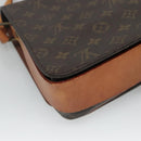 LOUIS VUITTON Monogram Cartouchiere MM Shoulder Bag M51253 LV Auth BA061-17