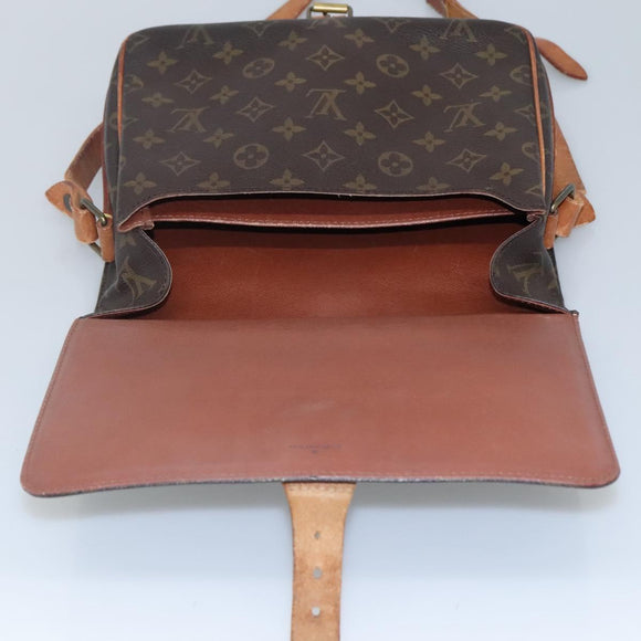 LOUIS VUITTON Monogram Cartouchiere MM Shoulder Bag M51253 LV Auth BA061