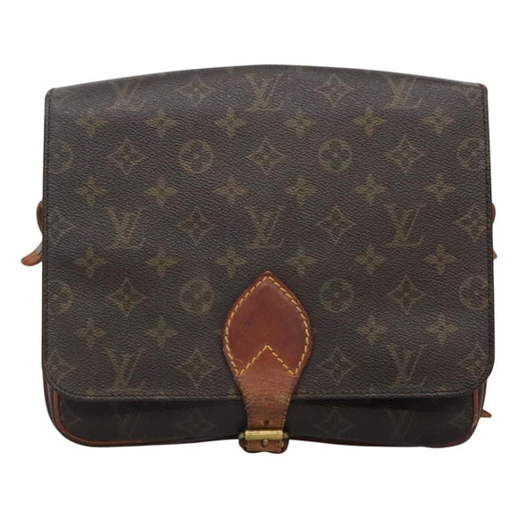 LOUIS VUITTON Monogram Cartouchiere MM Shoulder Bag M51253 LV Auth BA061