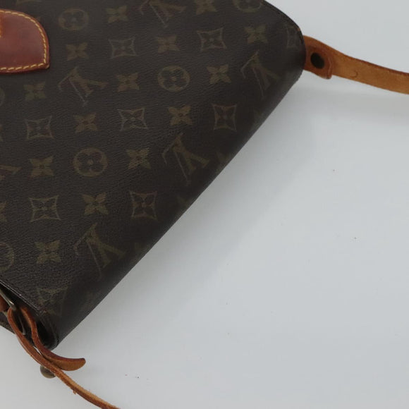 LOUIS VUITTON Monogram Cartouchiere MM Shoulder Bag M51253 LV Auth BA061