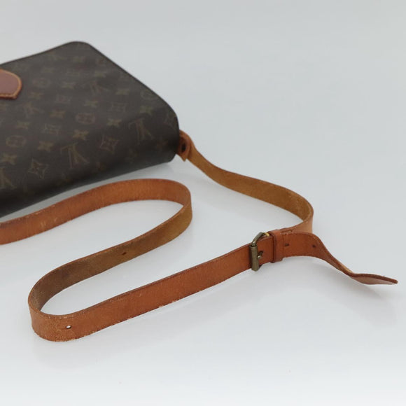 LOUIS VUITTON Monogram Cartouchiere MM Shoulder Bag M51253 LV Auth BA061