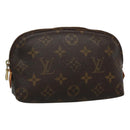 LOUIS VUITTON Monogram Pochette Cosmetic PM Cosmetic Pouch M47515 LV Auth BA077-1