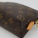 LOUIS VUITTON Monogram Pochette Cosmetic PM Cosmetic Pouch M47515 LV Auth BA077-15