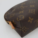 LOUIS VUITTON Monogram Pochette Cosmetic PM Cosmetic Pouch M47515 LV Auth BA077-16