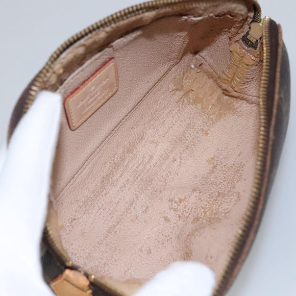 LOUIS VUITTON Monogram Pochette Cosmetic PM Cosmetic Pouch M47515 LV Auth BA077