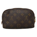 LOUIS VUITTON Monogram Pochette Cosmetic PM Cosmetic Pouch M47515 LV Auth BA077-2