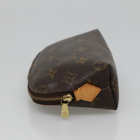 LOUIS VUITTON Monogram Pochette Cosmetic PM Cosmetic Pouch M47515 LV Auth BA077