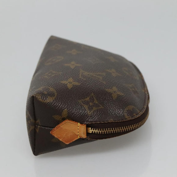 LOUIS VUITTON Monogram Pochette Cosmetic PM Cosmetic Pouch M47515 LV Auth BA077